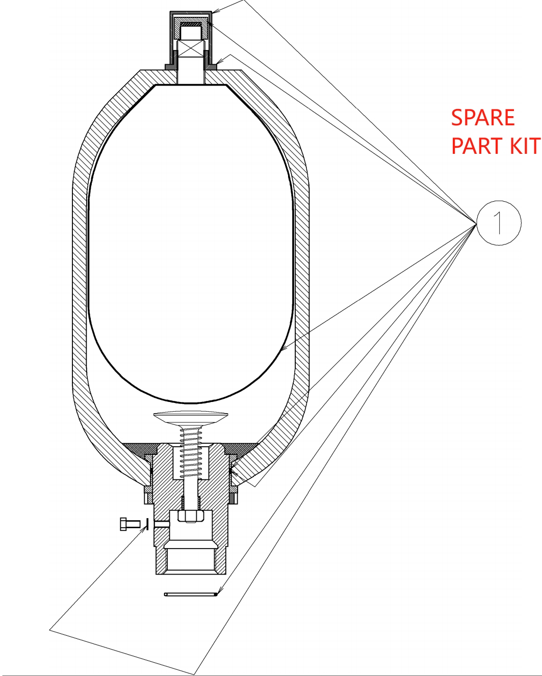 hp300 pressure accumulator