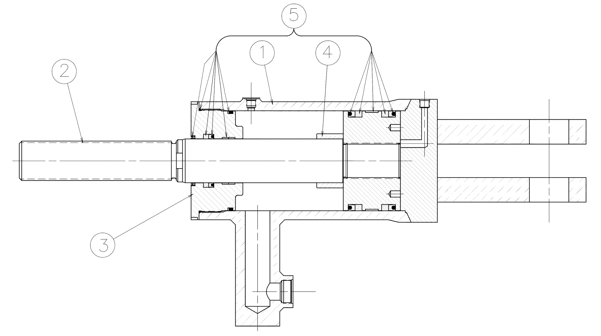 HP400 tramp release cylinder