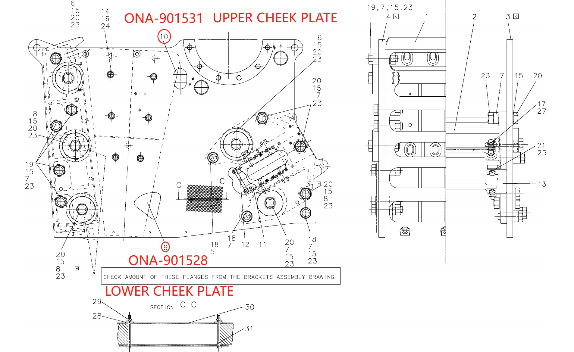 metso lower jaw cheek plate