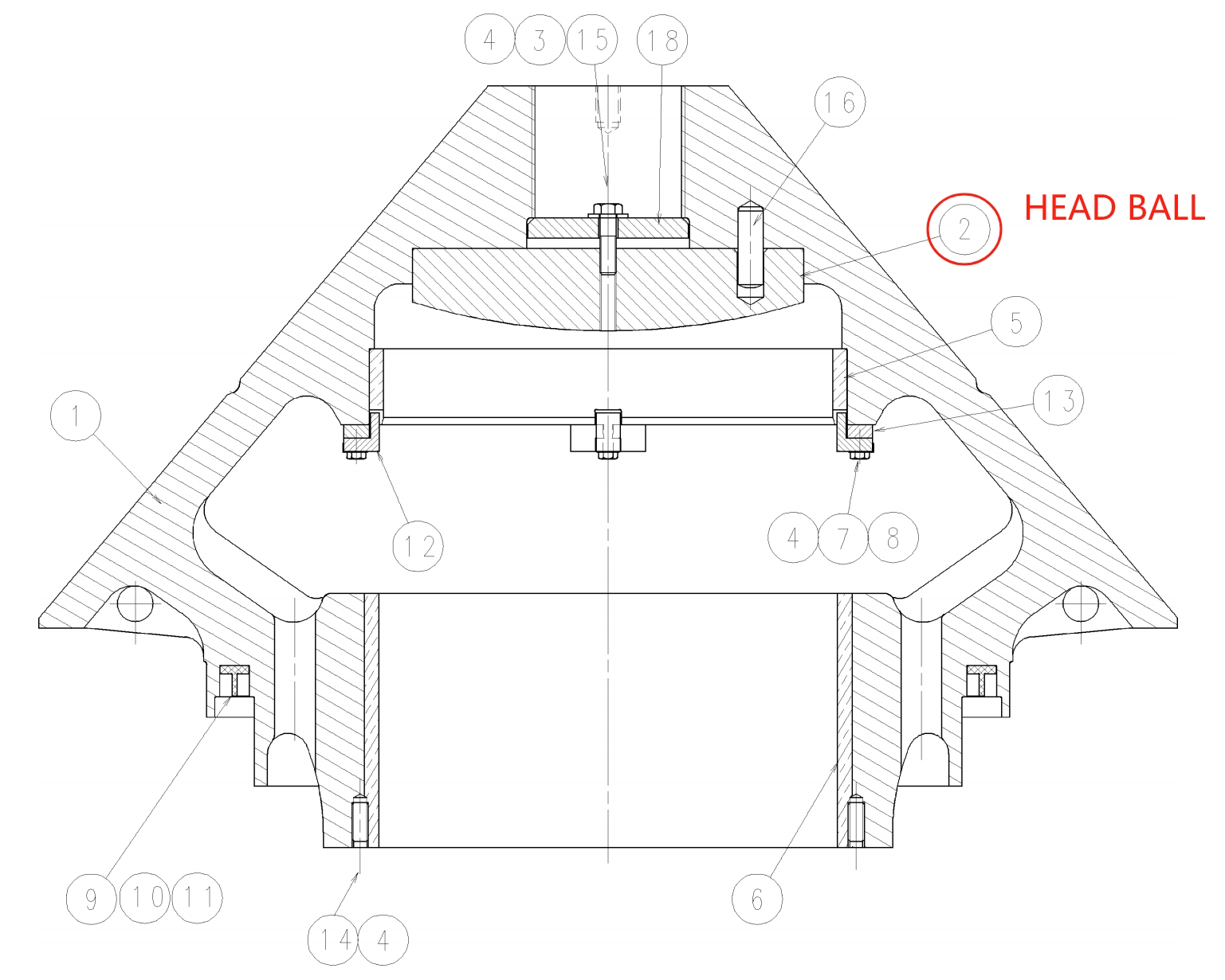 head ball metso