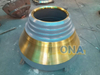 Cone Crusher Spare Parts Forging CH870 Mantle And Bowl Liner