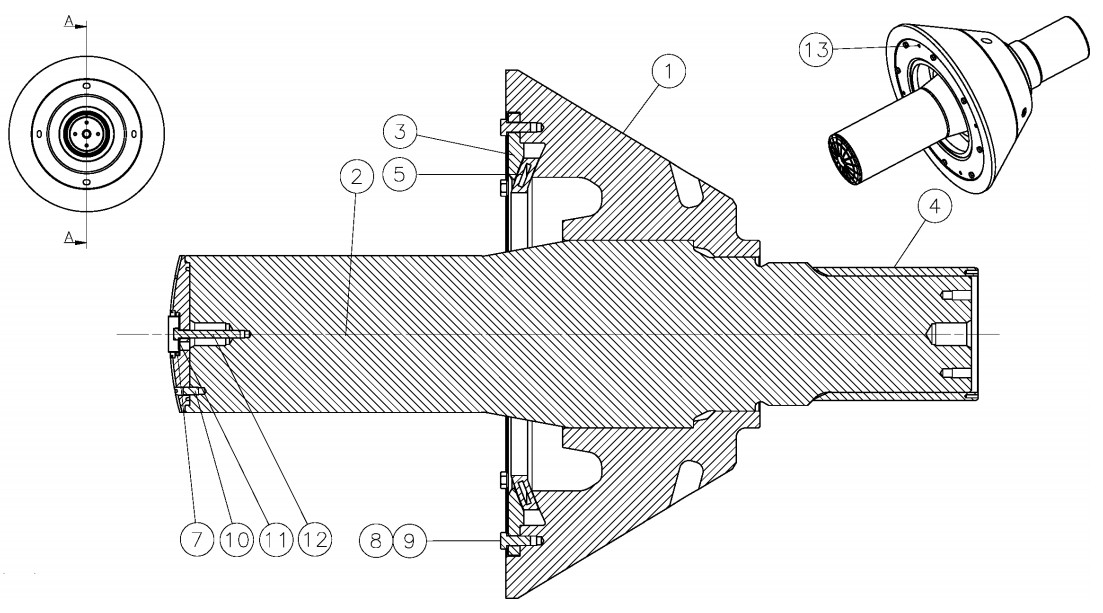 main shaft assembly