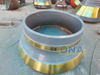 Cone Crusher Spare Parts Forging CH870 Mantle And Bowl Liner