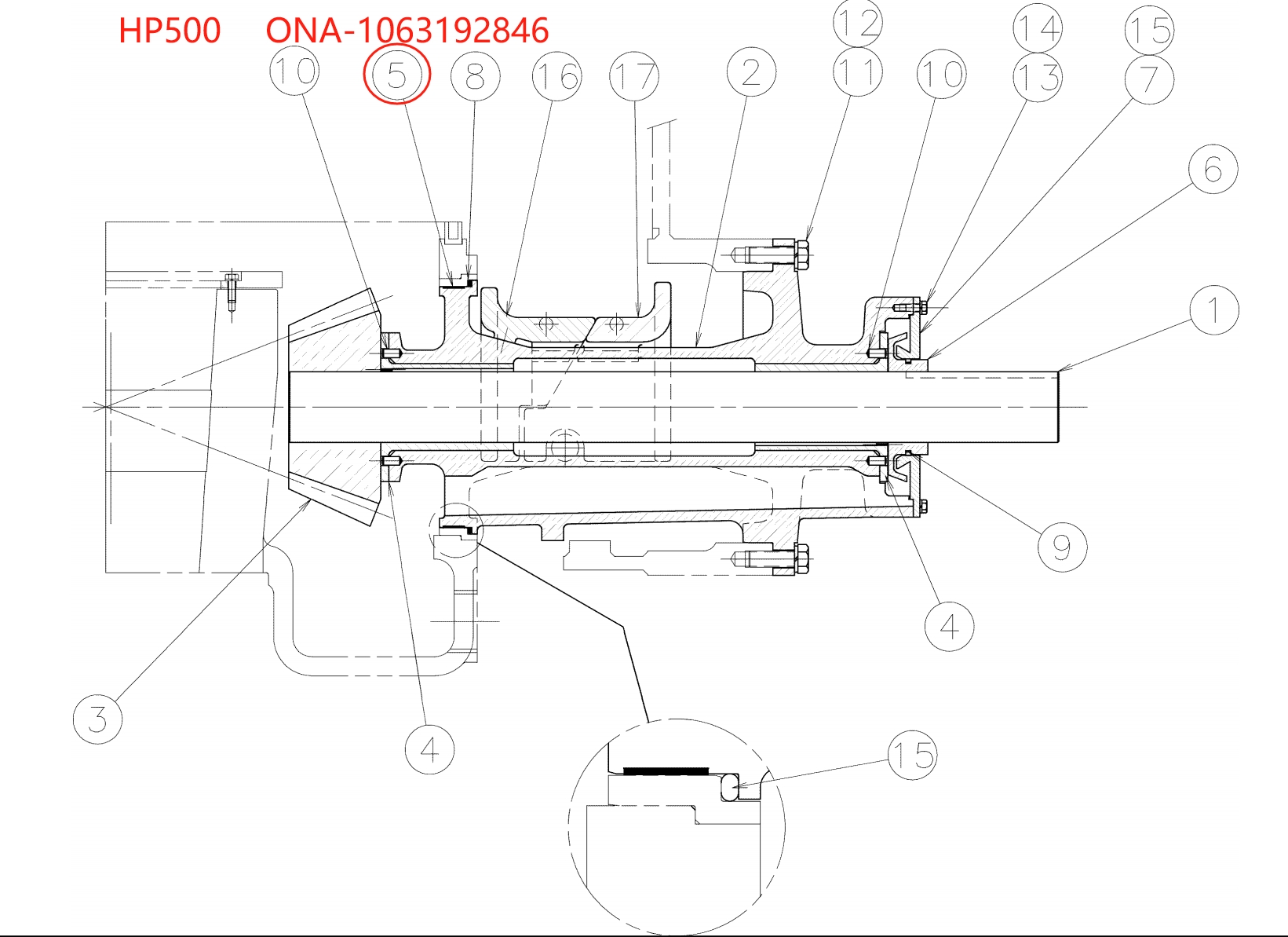 HP500 WEAR RING