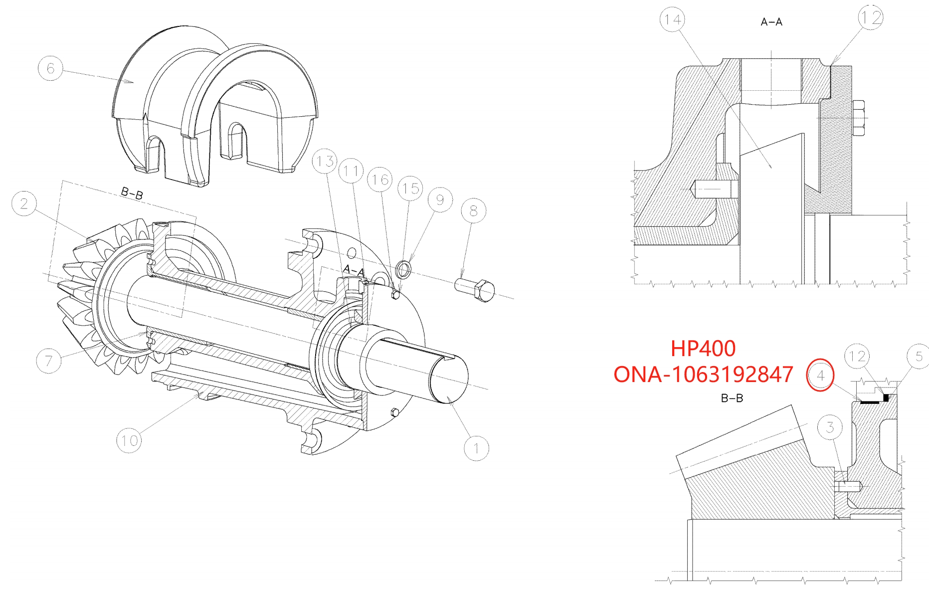 HP400 WEAR RING