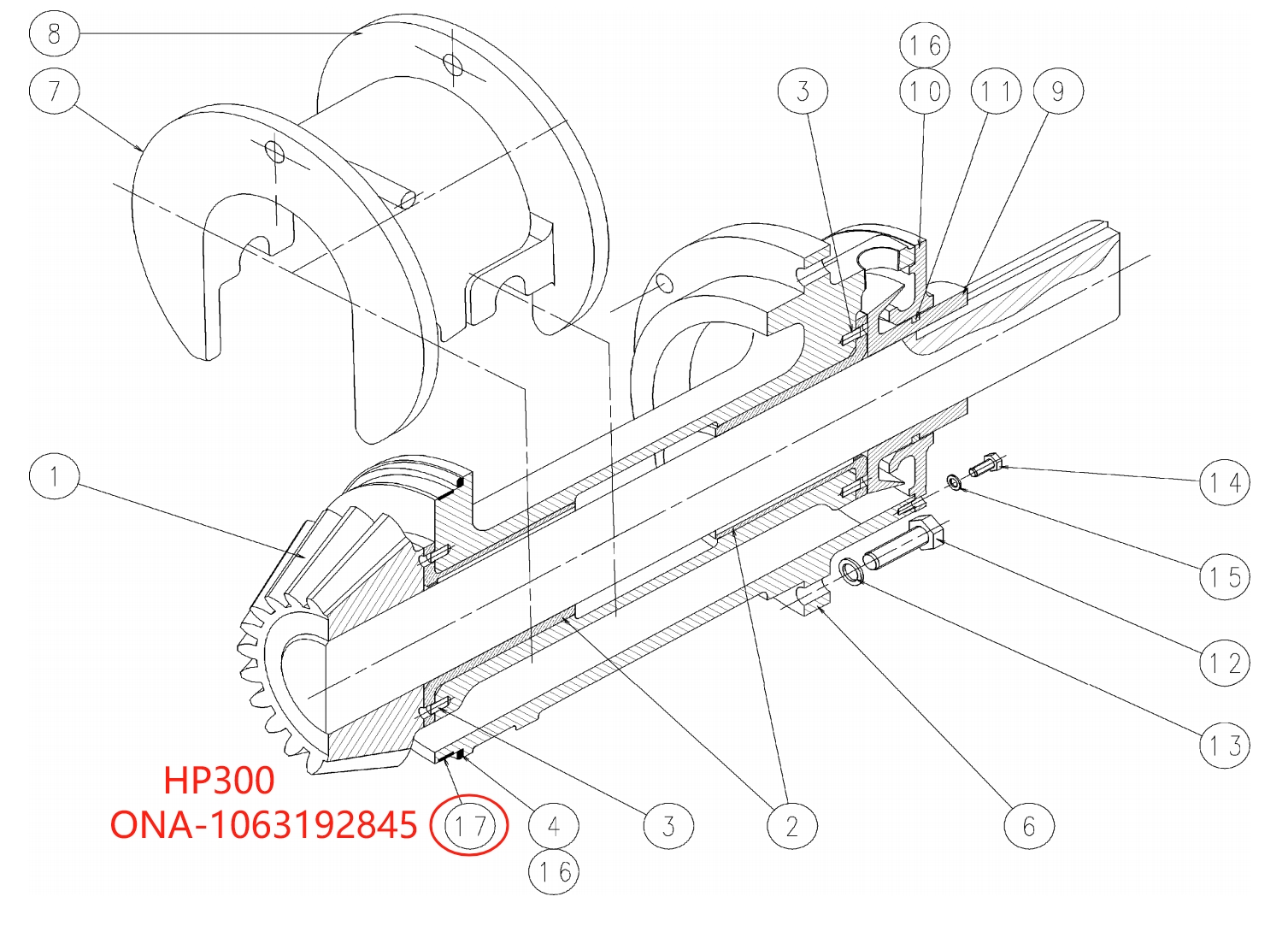 HP300 WEAR RING